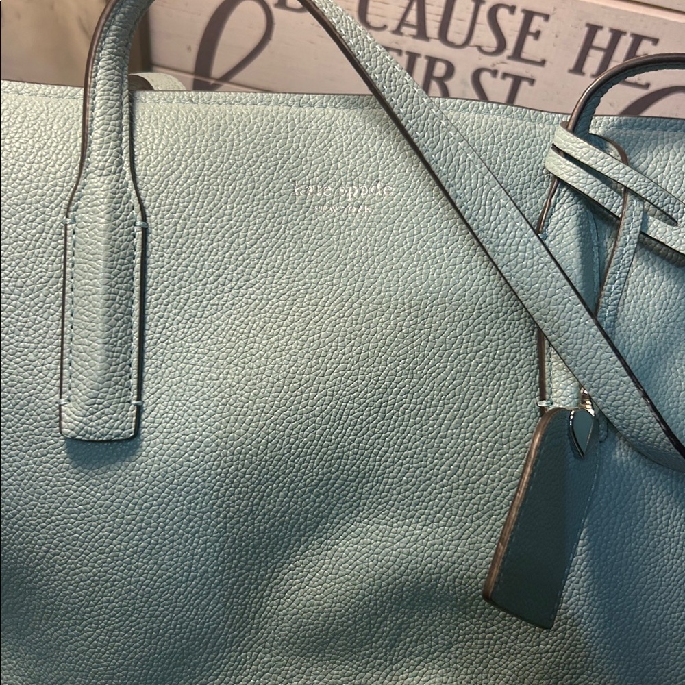 Kate Spade Mint Green Leather Tote